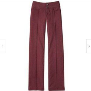ATHLETA GATEWAY Wine Color Hike Travel Casual Pants with Stretch Size 8